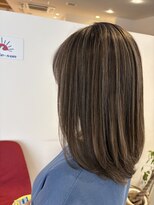 アズールサン 草加西口店(azule-sun)&nbsp;コントラストハイライトカラー,シルバーホワイト,ベージュ/草加