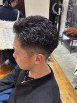 ガーデンニューヨーク GARDEN NEW YORK フェード×オールバックパーマ