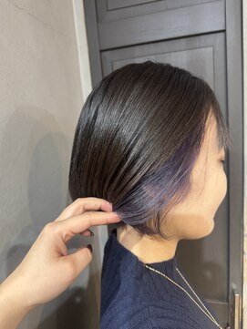 アクト 三鷹店(ACT) イヤリングカラー パープル