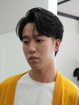 ログ(LOG)&nbsp;センターパート ビジネスマン フェザーパーマ メンズ 高松