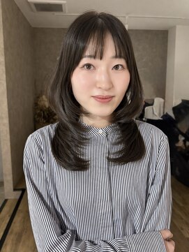 エトワ 中央店(etoi) 大分ミディアムボブレイヤー軽め韓国レイヤーくびれスタイル