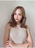 イメチェン/ホワイトブロンド/外ハネボブ/美髪/RrSALON北岡崎