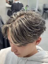 アクロ 本店(ACRO)&nbsp;メンズハイライト/ホワイトカラー/毛流れ/ホワイトメッシュ