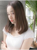簡単スタイリングのストレートセミディ☆relian表参道