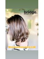 ザ ヘア サロン ブリッジ(The hair salon Bridge) ミディアムハイライトグラデーションカラー
