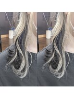 ヘアーサロン リバース(Hair Salon Rebirth)&nbsp;【防府/Rebirth】ダークグレー×ホワイトベージュ