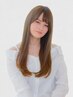 《大好評》カット+リタッチカラー+髪質改善ULTOWA TR+超音波アイロン/¥15800