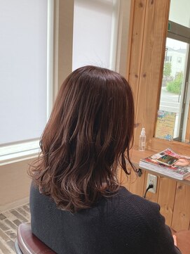 ルシール バイ アリア(Lucir by aria) ミディアム×モカブラウン