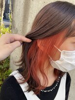 ブランシェ 西松山店 インナーカラー☆オレンジ