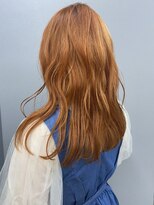 カーサ バイ ハミュウ たまプラーザ(CASA by Humium)&nbsp;20代30代大人可愛いオレンジベージュくせ毛風パーマ