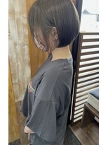 バンビ プライベート サロン(Bambi private salon)&nbsp;前下がりショートボブ*アッシュグレージュcolor*Bambi松平愛