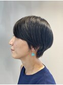 大人ショート 前髪長め