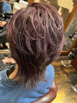 ヘアー クリエイト カルバリ(HAIR CREATE Calbari)&nbsp;バイオレット×グレーハイライト