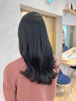 ロンドプランタン 恵比寿(Lond Printemps)&nbsp;地毛風透明感ネイビーブラック【中居】