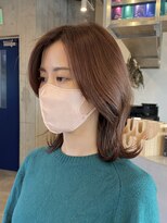 イミ(imi)&nbsp;グレージュカラー/韓国風レイヤー/小顔カット/韓国風パーマ