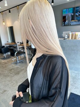 ヘリム(HELIM) ハイライトカラーミルクティーベージュケアブリーチダブルカラー