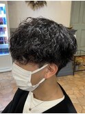 波巻きパーマ