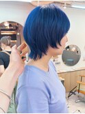 地毛風カラー/ナチュラルレイヤーカット/ショートボブ[船橋]