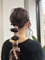 ヘアーズ ベリー 平尾店(hairs BERRY)&nbsp;編みおろしアレンジ