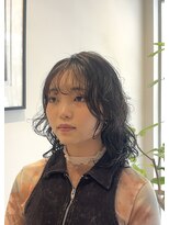 シアン 栄店(CYAN.)&nbsp;伸ばしかけミディアムヘアにパーマ