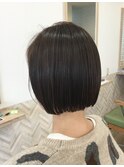 自然なボブ