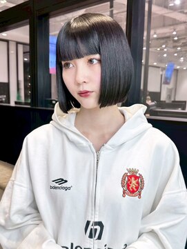 アイティーバイアルバム 八王子店(IT by ALBUM) ボブ前髪カット韓国ヘアくびれヘアミディアム_ba553242
