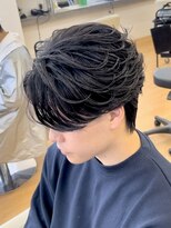ビカムメンズヘアー 栄店(become men's hair)&nbsp;センターパートニュアンスフェザーパーマ栄