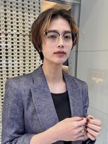 ロンド 銀座(Lond)&nbsp;☆【春日】オリーブグレー/ショート/顔周りレイヤー/髪質改善169