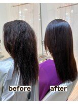 シゲ 自由が丘店(SHIGE)&nbsp;毎月白髪染めしてても大丈夫/地毛風髪質改善ストレート/縮毛矯正