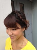 編み込みダウン☆