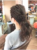 波ウェーブ×大人ポニーテール