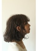 美髪ボブ毛先パーマ