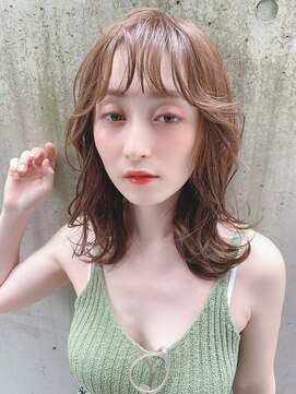 スナッグルサロン(SNUGGLE SALON) まろみオリーブベージュ×透け感パーマ