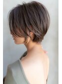 大人かわいい前髪セシルカットココアブラウンフリンジウェーブ