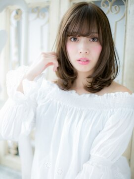 モッズ ヘア 福岡姪浜店(mod's hair) *mod's姪浜*…スモーキーグレージュ前下がりこなれミディｆ