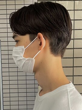 フイ 代々木(Hui) メンズ/アップバング/ツーブロックマッシュ/束感ショート/波巻き