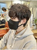 くせ毛風ランダムパーマ