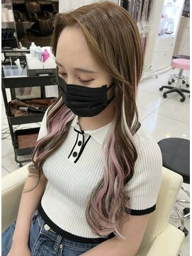 シーズン 大阪(SEASON) 【エクステ】ピンク×ホワイト