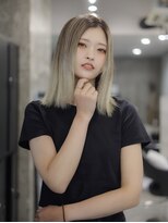 スラップス(SLAPS.)&nbsp;バレイヤージュ　エアタッチ　ミディアム　大野城　美容室