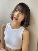 サンド 池袋(sand)&nbsp;前髪/マチルボブ/ピンクベージュ/インナーグレージュ/髪質改善