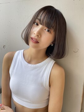 サンド 池袋(sand) 前髪/マチルボブ/ピンクベージュ/インナーグレージュ/髪質改善