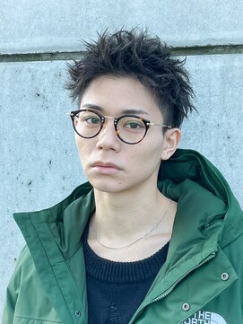 ポート 浦和(PORT) スパイキーショートツイストスパイラルパーマメンズマッシュ