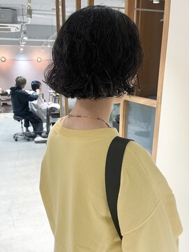 ラミエ バイ メルト 吉祥寺(lamie by melt) "久保田"ミニボブくせ毛風パーマ10代20代切りっぱなし