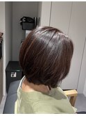 【脱白髪染め】ツヤツヤボブ