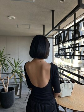 リバレッジ 広尾(Leverage) 大人海外ヘビーボブフェイスレイヤー:Mao Shibasaki