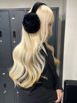 ベレーザ 渋谷(BELEZA) 10542ブロンドホワイトアッシュウルフレイヤーロングワンカール