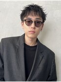 波巻きパーマメンズパーマメンズヘアツーブロックツイストパーマ