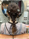 ☆結婚式お呼ばれヘアアレンジ/ゆるふわ編みおろし☆