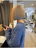 【ulu.hana】タッセルボブ×ブロンドベージュ