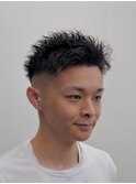 一宮スキンフェード×爽やかスパイキーショートメンズおしゃれ感